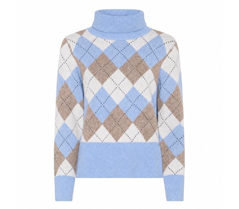 Micha 183 151 Blue/Camel Polo Sweater