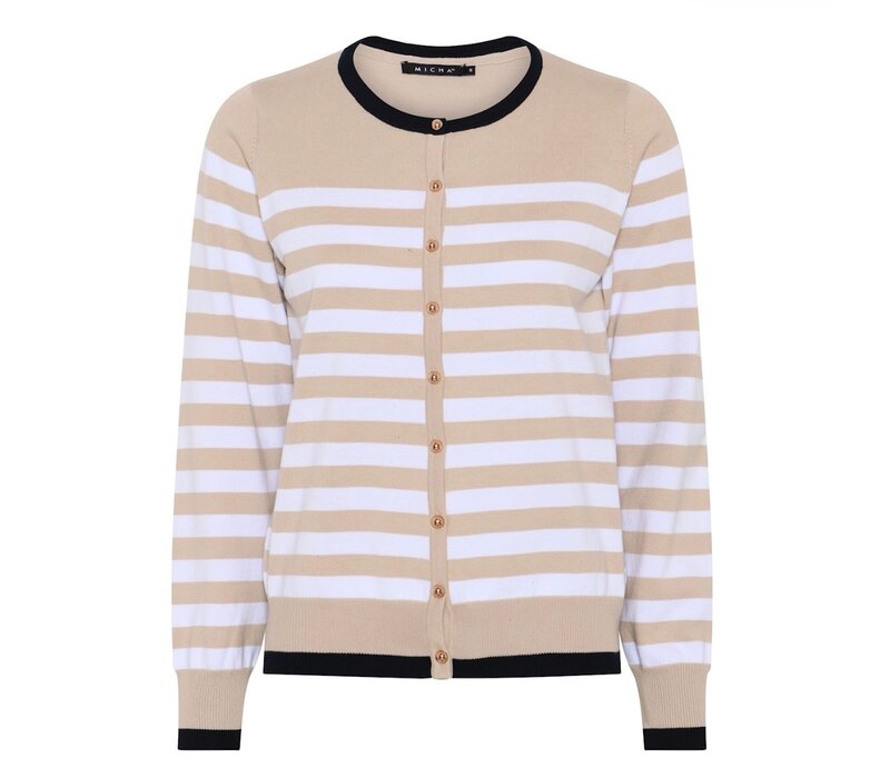 Micha 144 230 Sand/White Cardigan