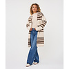 EsQualo A/W EsQualo 18504 Long Striped Cardigan