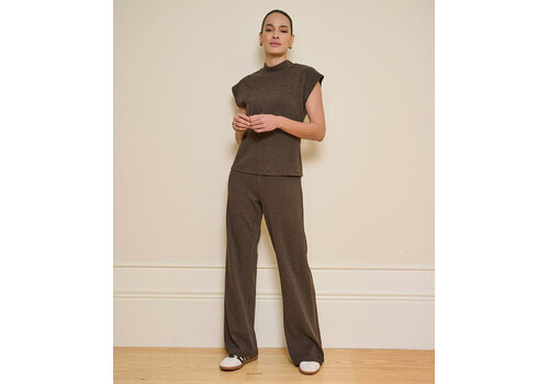 EsQualo A/W EsQualo 07536 Brown Knit Trousers