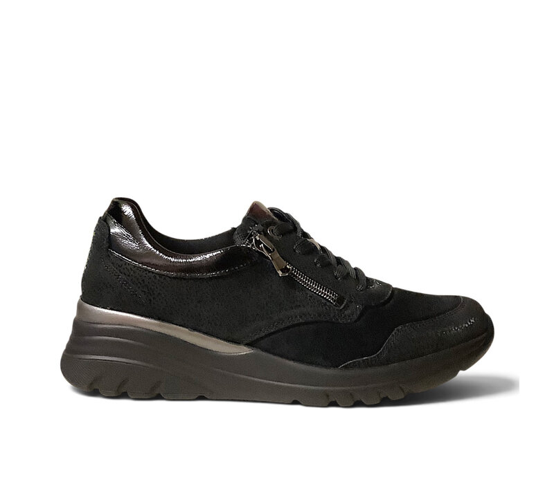 Waldlaufer 927HO3 Black Wide Fit Shoes