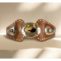 LULA Tan ATLAS Leather Sash Belt
