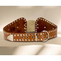 LULA Tan ATLAS Leather Sash Belt
