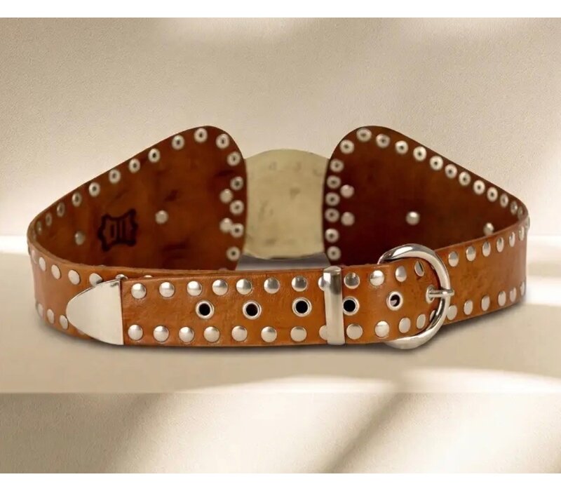 LULA Tan ATLAS Leather Sash Belt