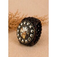 LULA Wide Satu Brown Leather Belt