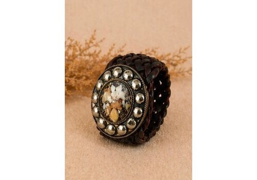 LULA Natura LULA Wide Satu Brown Leather Belt