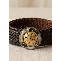 LULA Impe Dark Brown Leather Belt