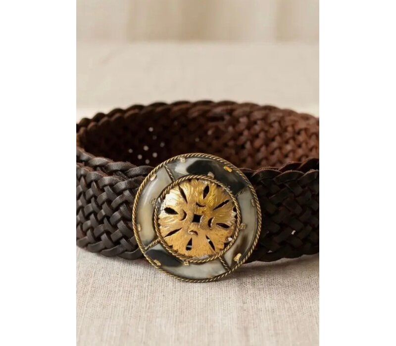 LULA Impe Dark Brown Leather Belt