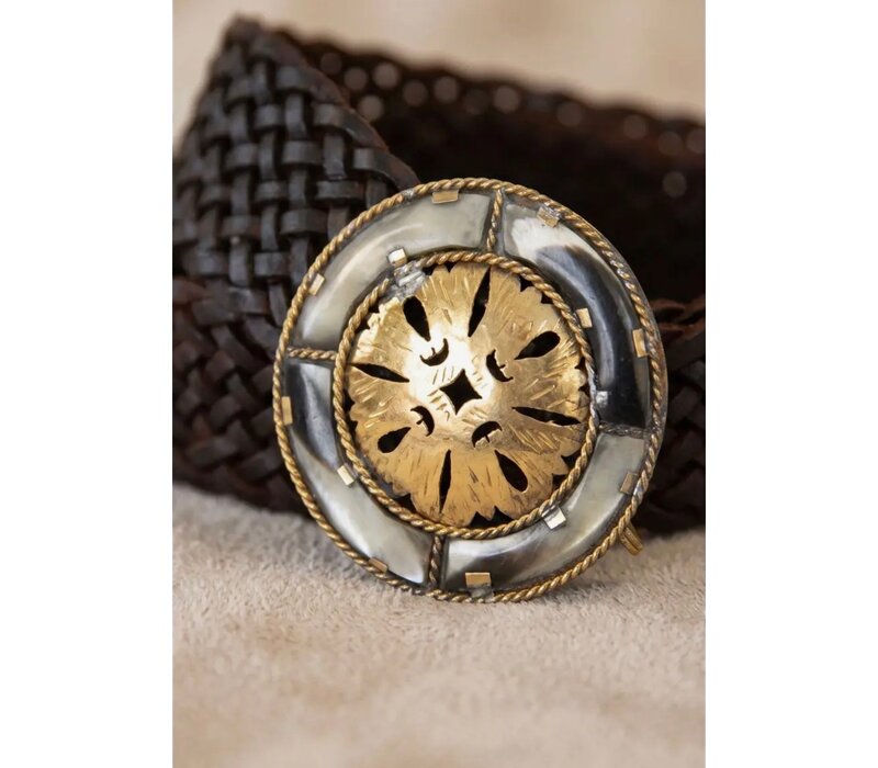LULA Impe Dark Brown Leather Belt