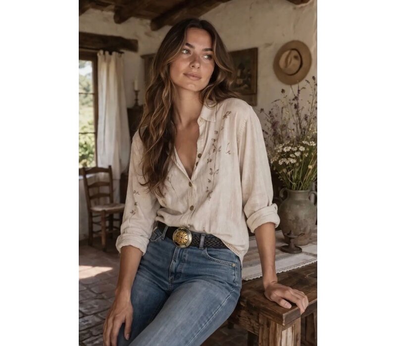 LULA Impe Dark Brown Leather Belt