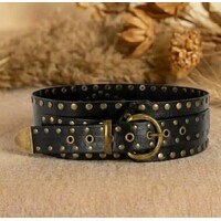 LULA Apolo Black Leather Sash Belt