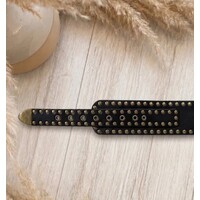LULA Apolo Black Leather Sash Belt