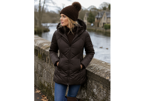 District District NOISETTE Coffee Bean Warm Coat