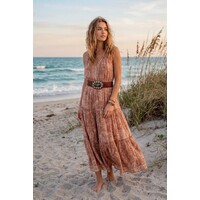 LULA Marte Plaid Leather Belt w/Buckle