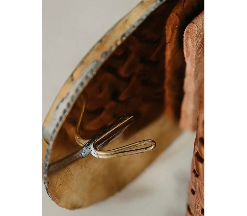 LULA Saturn Tan Belt w/Turquoise Buckle