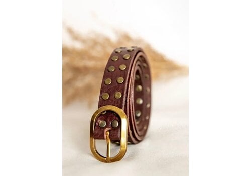 LULA Natura LULA Dark Brown Narrow Leather Belt