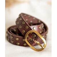LULA Dark Brown Narrow Leather Belt
