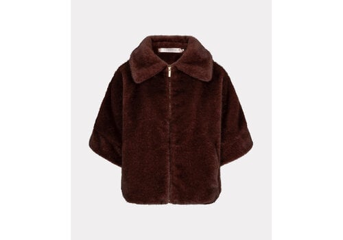 EsQualo A/W EsQualo 37500 Merlot Faux Fur Jacket