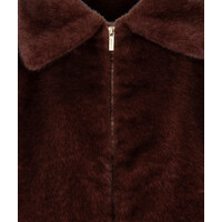 EsQualo 37500 Merlot Faux Fur Jacket