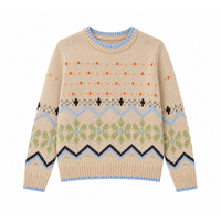 MD’M 55010302 Beige Multi Sweater