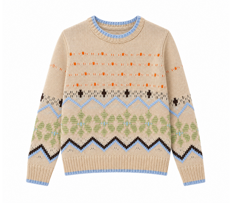 MD’M 55010302 Beige Multi Sweater