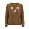 MD’M MD’M 55010304 Brown Flower Sweater