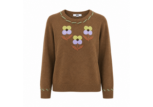MD’M MD’M 55010304 Brown Flower Sweater