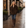 EsQualo A/W EsQualo 37512 Brown Shearling Furry Jacket