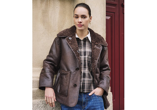 EsQualo A/W EsQualo 37509 Brown Pilot Jacket