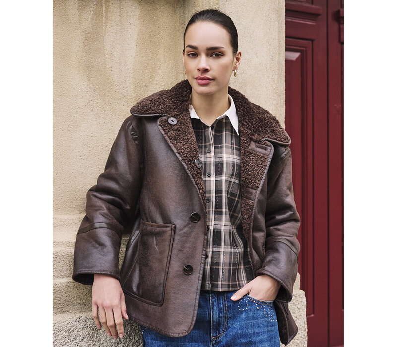 EsQualo 37509 Brown Pilot Jacket