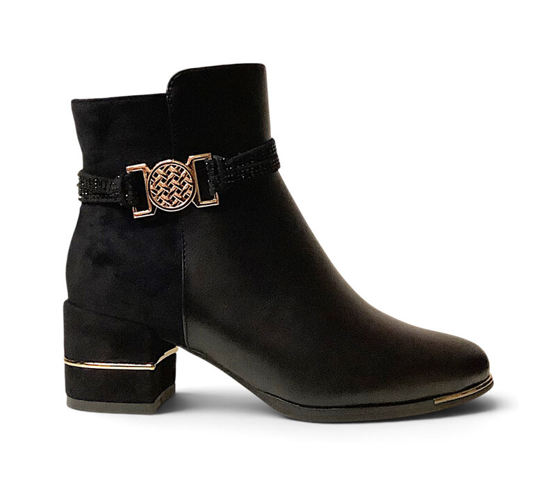 REDZ F3166 Black Deco Ankle Boots