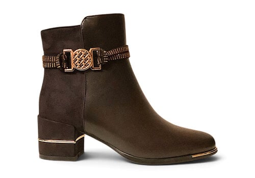REDZ REDZ F3166 Brown Deco Ankle Boots