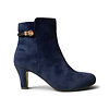 REDZ REDZ R1958 Navy Suede Kitten Heel Boots