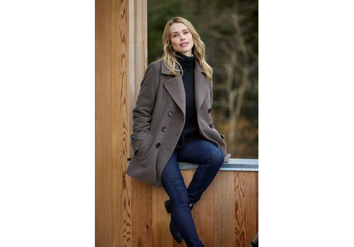 Junge Junge ORKIDE Brown Wool mix Reefer Coat