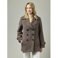 Junge ORKIDE Brown Wool mix Reefer Coat