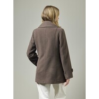 Junge ORKIDE Brown Wool mix Reefer Coat