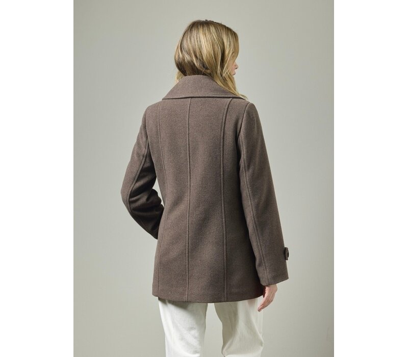Junge ORKIDE Brown Wool mix Reefer Coat