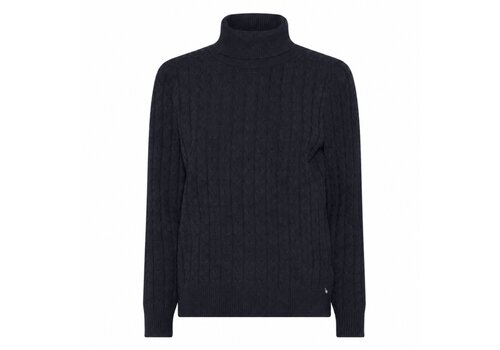 Micha A/W Micha 183 103 Navy Polo Neck Sweater