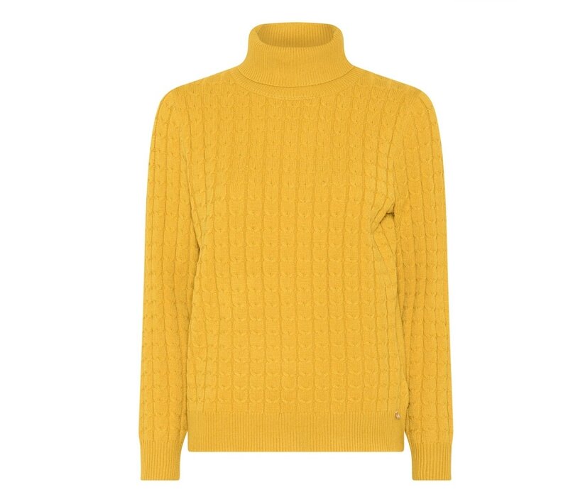 Micha 183 103 Yellow Polo Neck Sweater