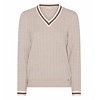 Micha A/W Micha 183 107 Beige/Off Wht Golf Sweater
