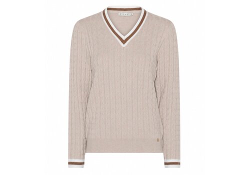 Micha A/W Micha 183 107 Beige/Off Wht Golf Sweater
