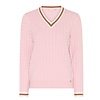 Micha A/W Micha 183 107 Rose/Off Wht Golf Sweater