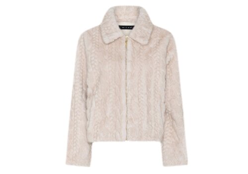 Micha 145 265 Off-White Faux Fur Jacket