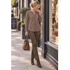 Julie Guerlande Julie Guerlande TS200 Brown Print Top