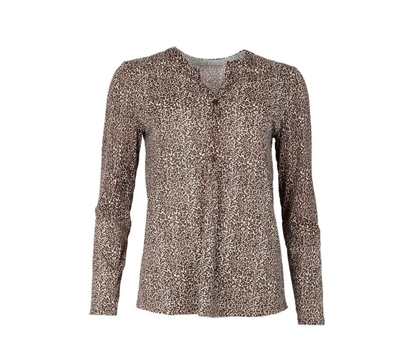 Julie Guerlande TS200 Brown Print Top