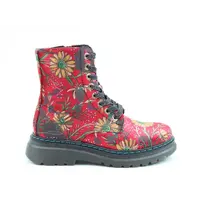 Heavenly Feet LOTTE Red Daisy Velvet Boot