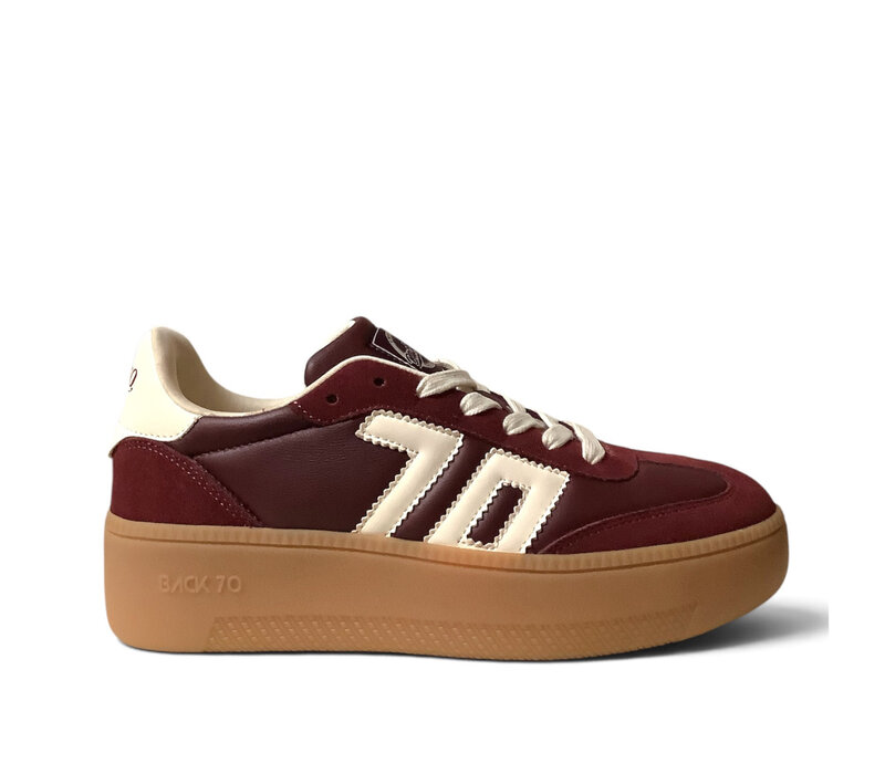 BACK 70 “GLENDA” Wine /Butter Gum Sole