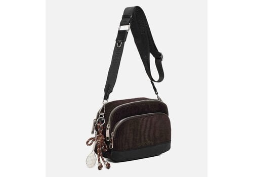 BINNARI BAGS Binnari LIMA Brown Corduroy X-Body Bag