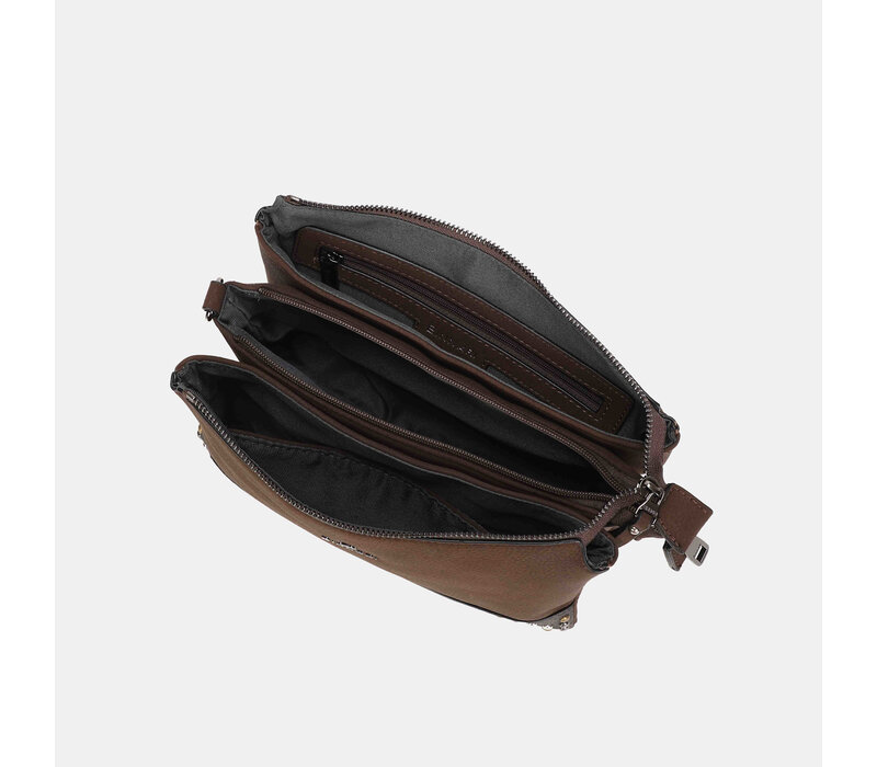 Binnari CALAIS 21252 Brown X-Body Bag