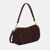 Binnari SIENA 21392 Brown Suede Handbag